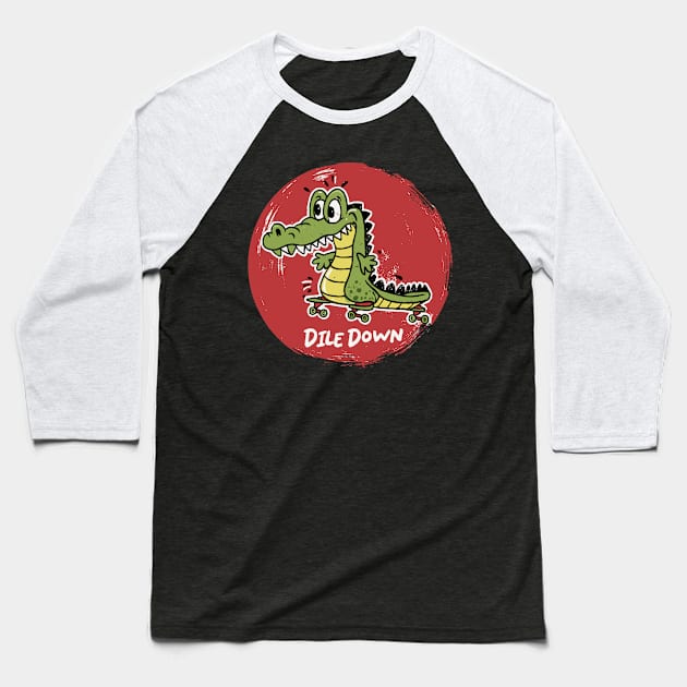 Dile Down Baseball T-Shirt by OldSchoolRetro